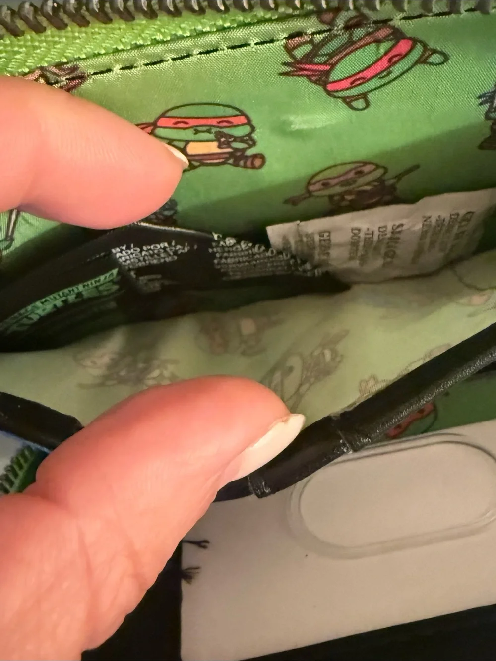 Loungefly: Teenage Mutant Ninja Turtles Sewer Cap AOP Mini Backpack and Wallet